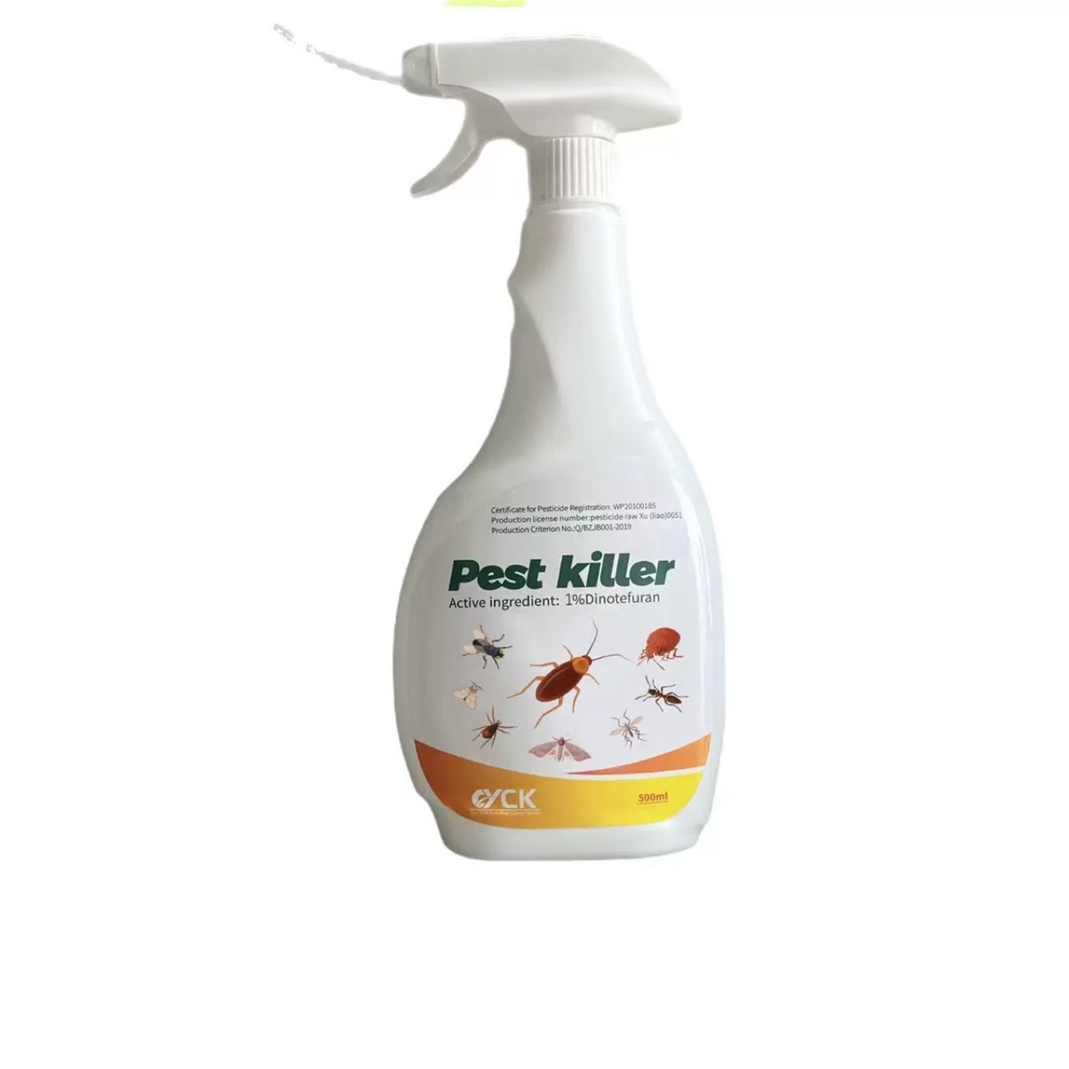 sssmayi01 Free Shipping 500ml Pest Killer Spray with 1% Dinotefuran, Fast-Acting Insecticide for Roaches, Ants, Fleas, Bed Bugs, Flies, Moths, Long-Lasting Home Pest Control Spray - Image 1